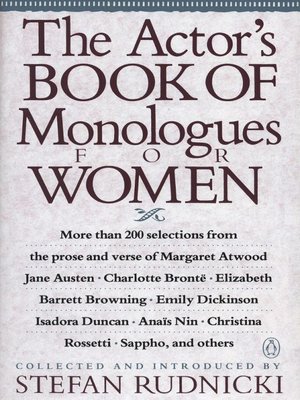 cover image of The Actor's Book of Monologues for Women